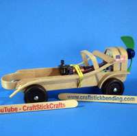 Craft Stick Propeller Car