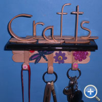 Key Chain with Craft Sticks Bent