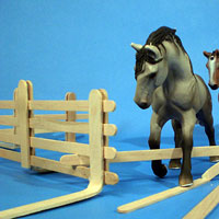 Coffee Stir Stick Horse Fencing