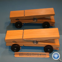 Derby Car out of Bent Craft Sticks