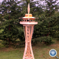 Yard Stick Space Needle Craft Stick Bending