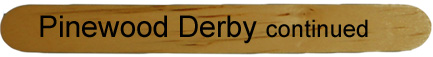 Pinewood Derby Cars Page 2